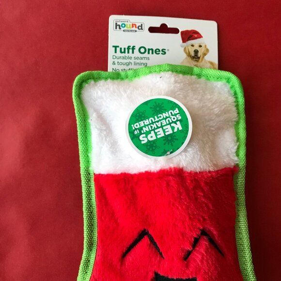Outward Hound Durable Tough Lining Squeaky no stuffing no mess Holiday Toy - Picture 2 of 4